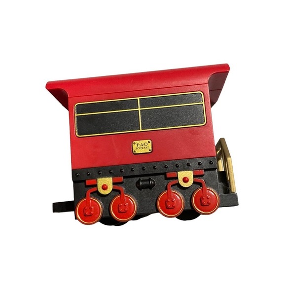 The FAO Schwarz Caboose Train Car Red Black Non Motorized - Picture 4 of 6